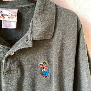 Vintage Disney Goofy Polo Shirt - Mens Medium Green